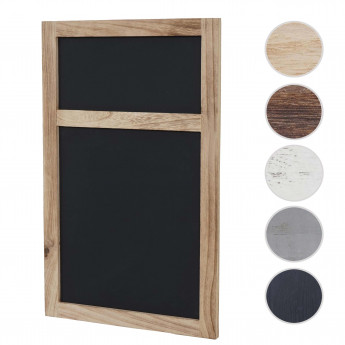 Tableau mural HWC-C51 tableau de publicité à craie, 55x34x2cm style shabby chic - gris foncé