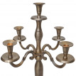 Bougeoir HWC-D81, chandelier, candélabre 5 branches aluminium 80cm massif 2,2kg - couleur: or antique