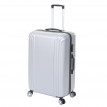 Lot de 3 valises HWC-D54b, valise rigide à roulettes, bagages à main, hauteur 72/60/50cm - noir, premium