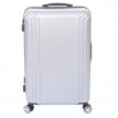 Lot de 3 valises HWC-D54b, valise rigide à roulettes, bagages à main, hauteur 72/60/50cm - noir, premium
