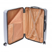 Lot de 3 valises HWC-D54b, valise rigide à roulettes, bagages à main, hauteur 72/60/50cm - noir, premium
