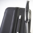 Lot de 3 valises HWC-D54b, valise rigide à roulettes, bagages à main, hauteur 72/60/50cm - noir, standart