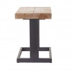 Tabouret de fleurs HWC-A15, porte-fleurs, table à plantes, bois massif de sapin, rustique 48x36x32cm