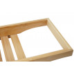 Planche pour baignoire HWC-B73, rack de dépose, support baignoire, bambou 5x67x15cm