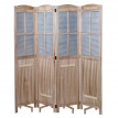 Paravent HWC-D26, cloison de séparation avec jardinières, en bois et métal, 170x161x29 cm