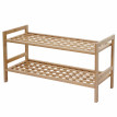 Meuble à chaussures HWC-B53 - 2 étagères, extensible