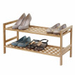 Meuble à chaussures HWC-B53 - 2 étagères, extensible