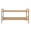 Meuble à chaussures HWC-B53 - 2 étagères, extensible