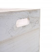 Boîte en bois HWC-C20, style shabby - 60x40x24cm, blanc shabby