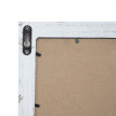 Portemanteau mural HWC-C51, tableaux noirs, 55x34cm - blanc, shabby