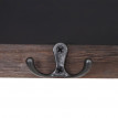 Portemanteau mural HWC-C51, tableau noir, 55x34cm - brun, shabby