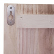Portemanteau mural HWC-C89, HOME, 8 crochets, 91x60cm - brun naturel shabby
