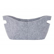 Corbeille en feutre HWC-C35, 12 litres - gris clair