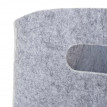 Corbeille en feutre HWC-C35, 12 litres - gris clair