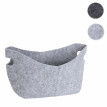 Corbeille en feutre HWC-C35, 12 litres - gris clair
