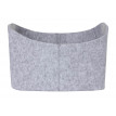 Corbeille en feutre HWC-C35, 26 litres - gris clair
