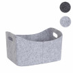 Corbeille en feutre HWC-C35, 26 litres - gris clair