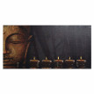 Portemanteau mural «&nbsp;photo&nbsp;» HWC-C75, 4 crochets, 60x30cm - Buddha