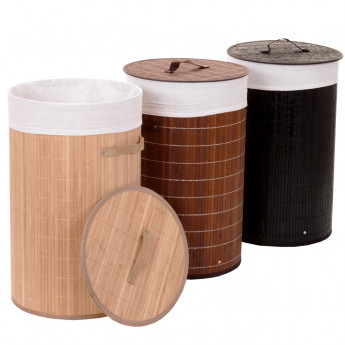 Corbeille à linge HWC-C21, 59x35cm, 50l - noir