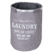 Sac de lavage HWC-C34, avec filet, pliable, 55x39cm, 65l - gris