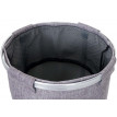 Sac de lavage HWC-C34, avec filet, pliable, 55x39cm, 65l - gris