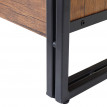 Buffet haut HWC-A27, 115x80x40cm, 6 tiroirs, aspect chêne
