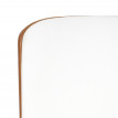Tabouret de bar HWC-B17, similicuir, aspect noix, rétro - blanc