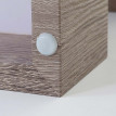Table basse de salon HWC-A32, structure 3D FSC 40x110x60cm - aspect chêne foncé