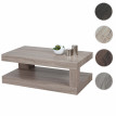Table basse de salon HWC-A32, structure 3D FSC 40x110x60cm - aspect chêne foncé