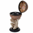 Globe terrestre, bar de salon HWC-A76, minibar avec sculpture 85x42x42cm