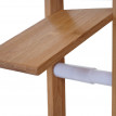 Set de salle de bains HWC-B18, Porte-rouleau papier toilette / WC, Tapis de bain, Bambou