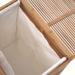 Coffre / panier à linge HWC-B18, Bambou 61x50x35cm