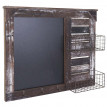 Garde-robe murale HWC-A94, organisateur mural avec tableau, paniers, style shabby, vintage 56x68cm
