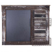 Garde-robe murale HWC-A94, organisateur mural avec tableau, paniers, style shabby, vintage 56x68cm
