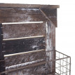 Garde-robe murale HWC-A94, organisateur mural avec tableau, paniers, style shabby, vintage 56x68cm
