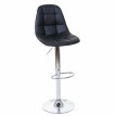 2x tabouret de bar HWC-A67, chaise bar/comptoir - noir, similicuir