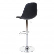 2x tabouret de bar HWC-A67, chaise bar/comptoir - noir, similicuir