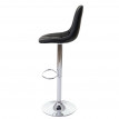 2x tabouret de bar HWC-A67, chaise bar/comptoir - noir, similicuir