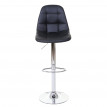 2x tabouret de bar HWC-A67, chaise bar/comptoir - noir, similicuir