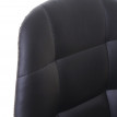 2x tabouret de bar HWC-A67, chaise bar/comptoir - noir, similicuir