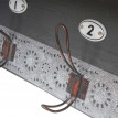 Garde-robe murale HWC-A43, crochet, sapin, bois massif, vintage 22x60x18cm