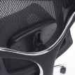 Chaise de bureau HWC-A55, chaise pivotante, cuir synthétique, tissu ISO9001 - noir