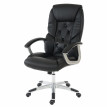 Fauteuil de bureau pro L42 XXL, charge 150kg, similicuir - noir