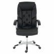 Fauteuil de bureau pro L42 XXL, charge 150kg, similicuir - noir