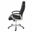 Fauteuil de bureau pro L42 XXL, charge 150kg, similicuir - noir