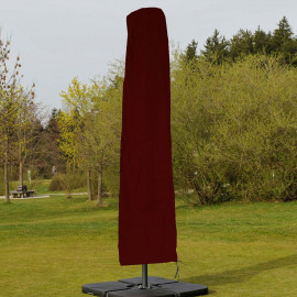Housse de protection N22 pour parasol jusqu'à 4,3 m (3x3 m), gaine de protection avec zip - bordeaux