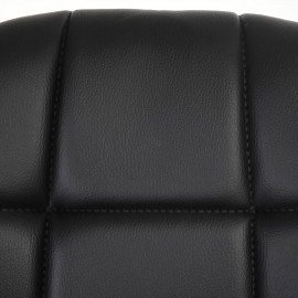 Fauteuil de bureau Lier, chaise pitovante, siège baquet, similicuir - noir