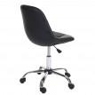 Fauteuil de bureau Lier, chaise pitovante, siège baquet, similicuir - noir