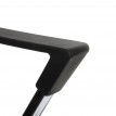 2x chaise de conférence Salamanca, chaise visiteurs cantilever, pitovant - tissu noir