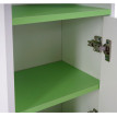 Commode Arezzo, commode / armoire de salle de bain, commode - 82x32x28cm - blanc, sols verts